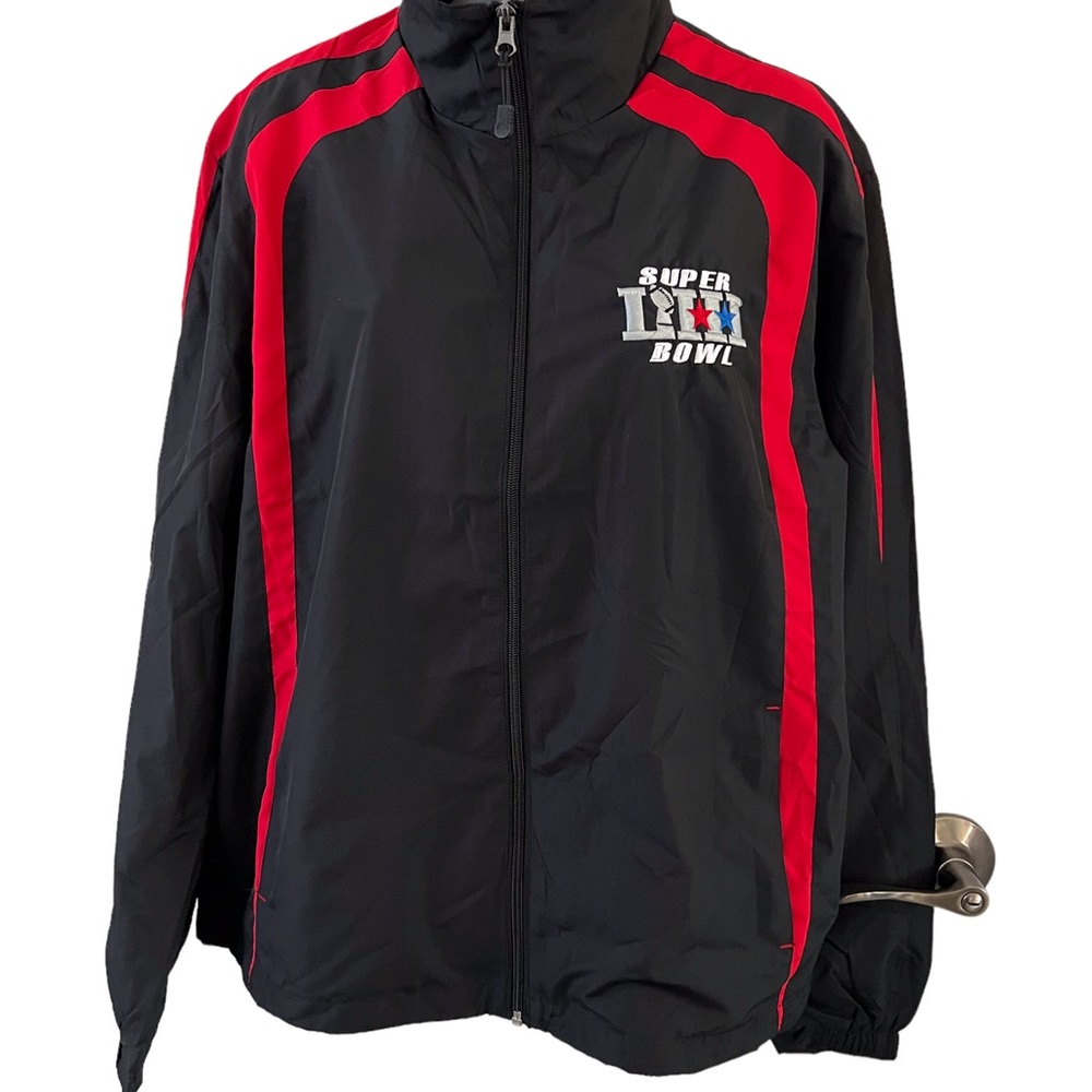 New England Patriots Super Bowl LIII Champions Sport Tex Jacket Sz M. NEW.